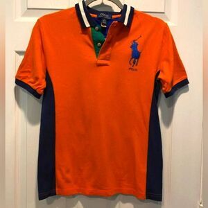 Polo Ralph Lauren Big Boys Color-Blocked Cotton Mesh, sz M (10-12).